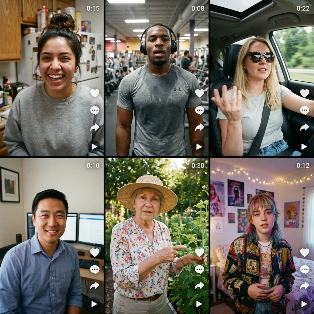 Diverse AI UGC Actors